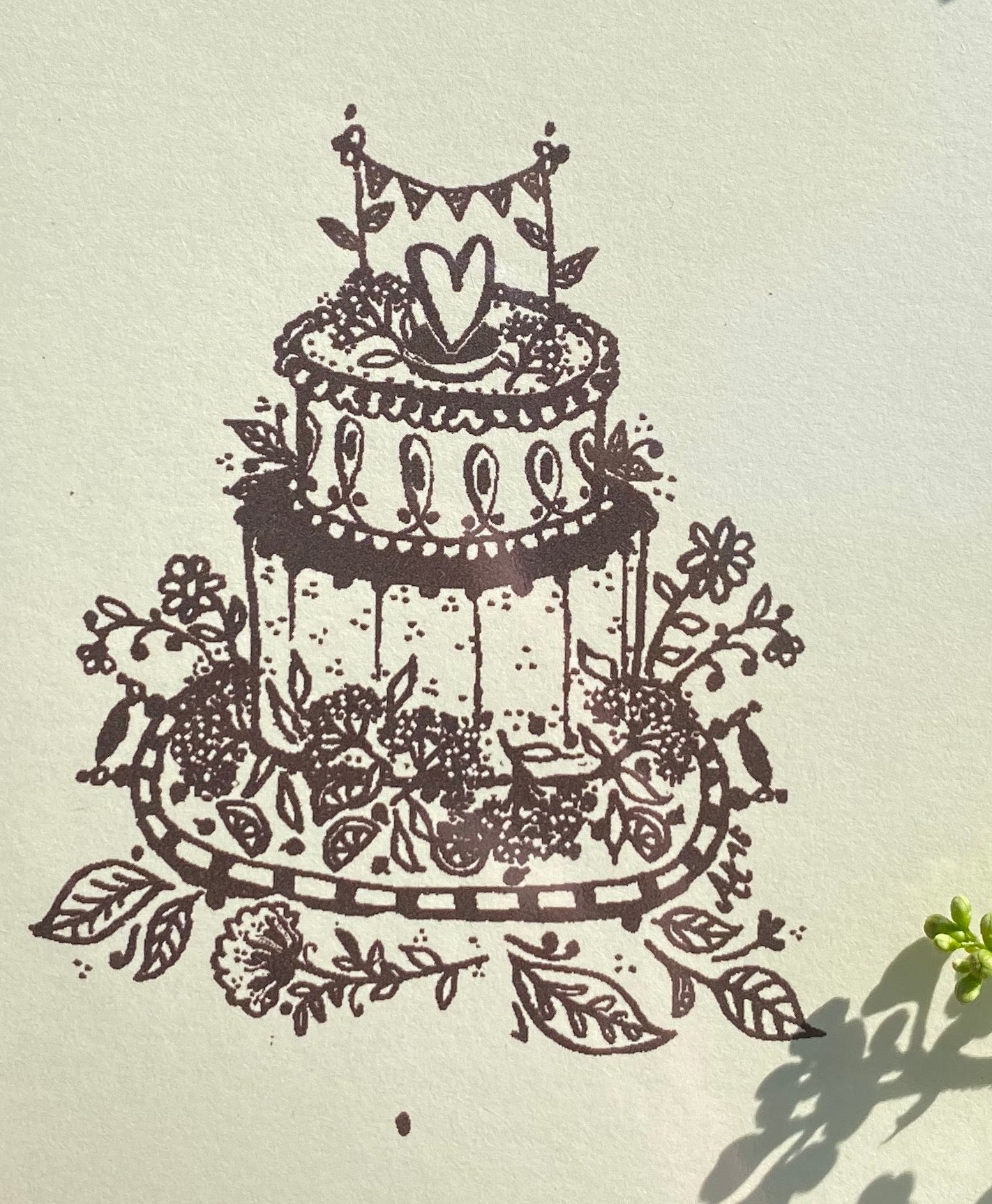 KAGE M. KÆRLIGHED & HYLDEBLOMST ~ greeting card