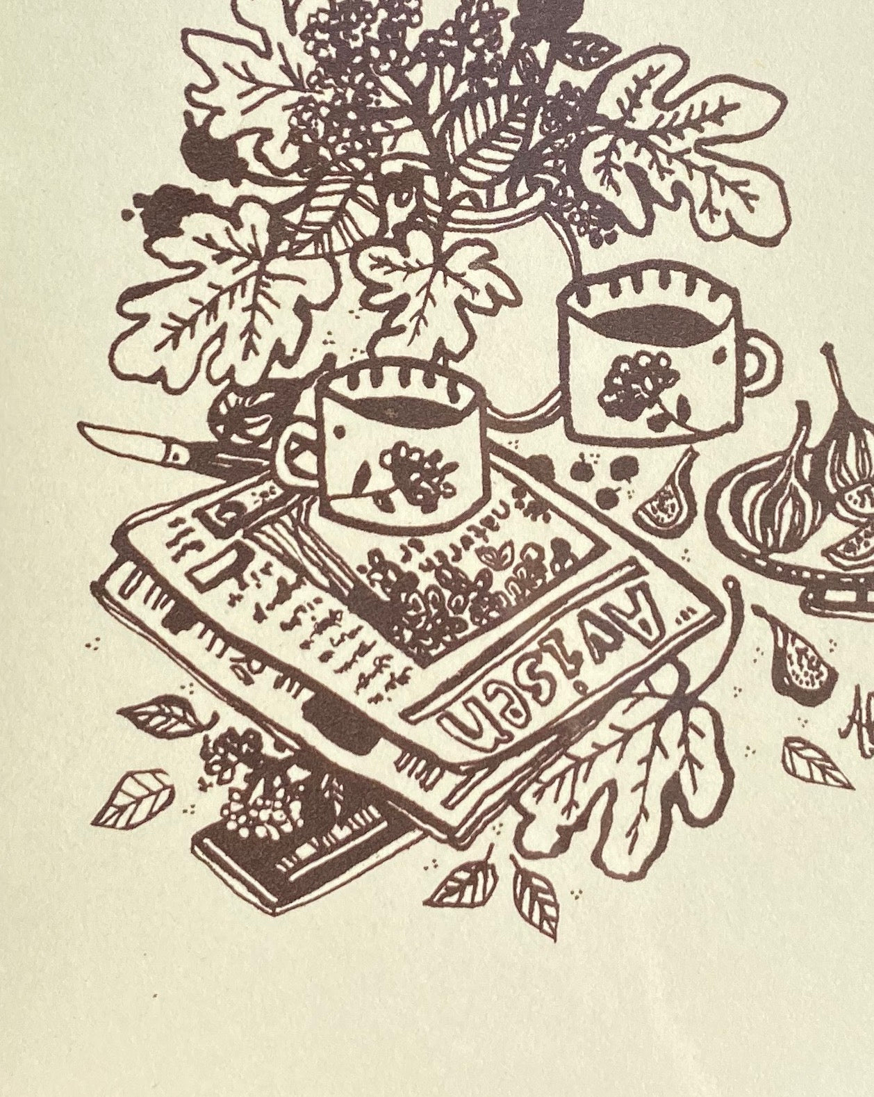 FIGNER I MORGENSOL ~ greeting card