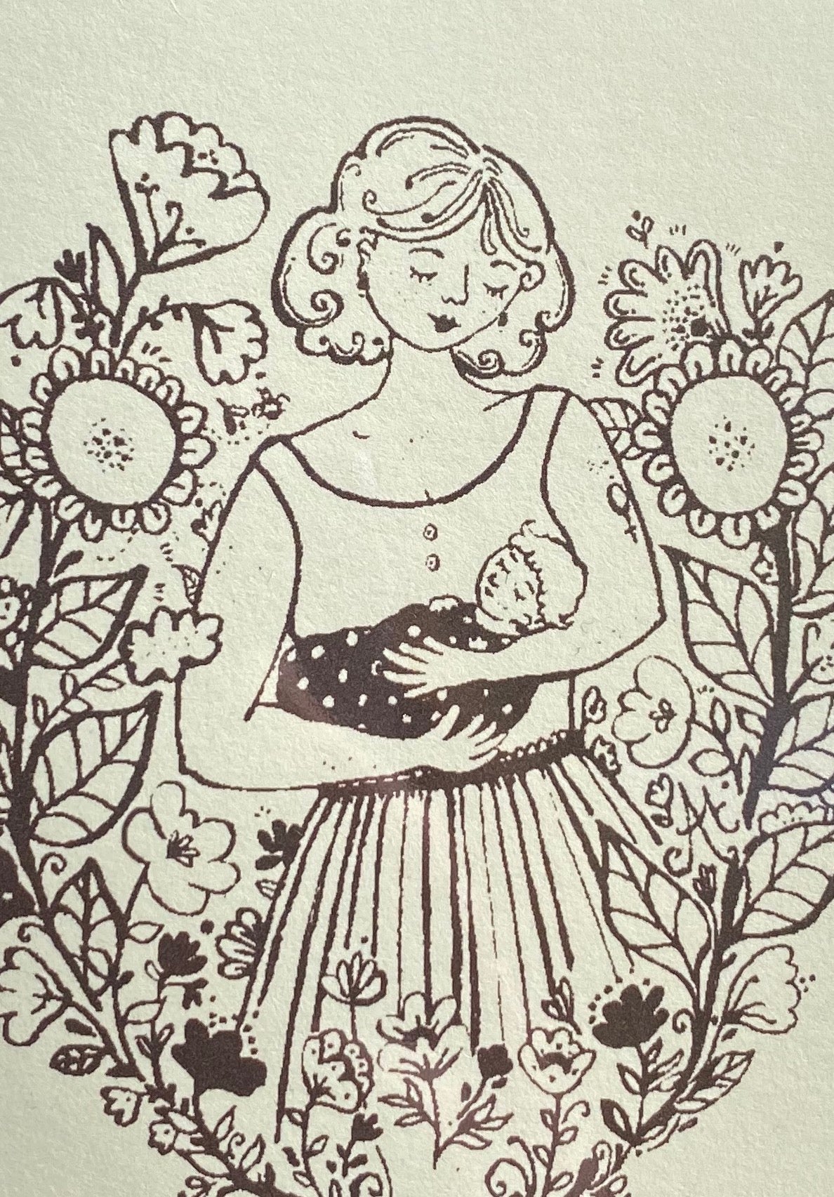 EN LILLE BITTE NY ~ greeting card