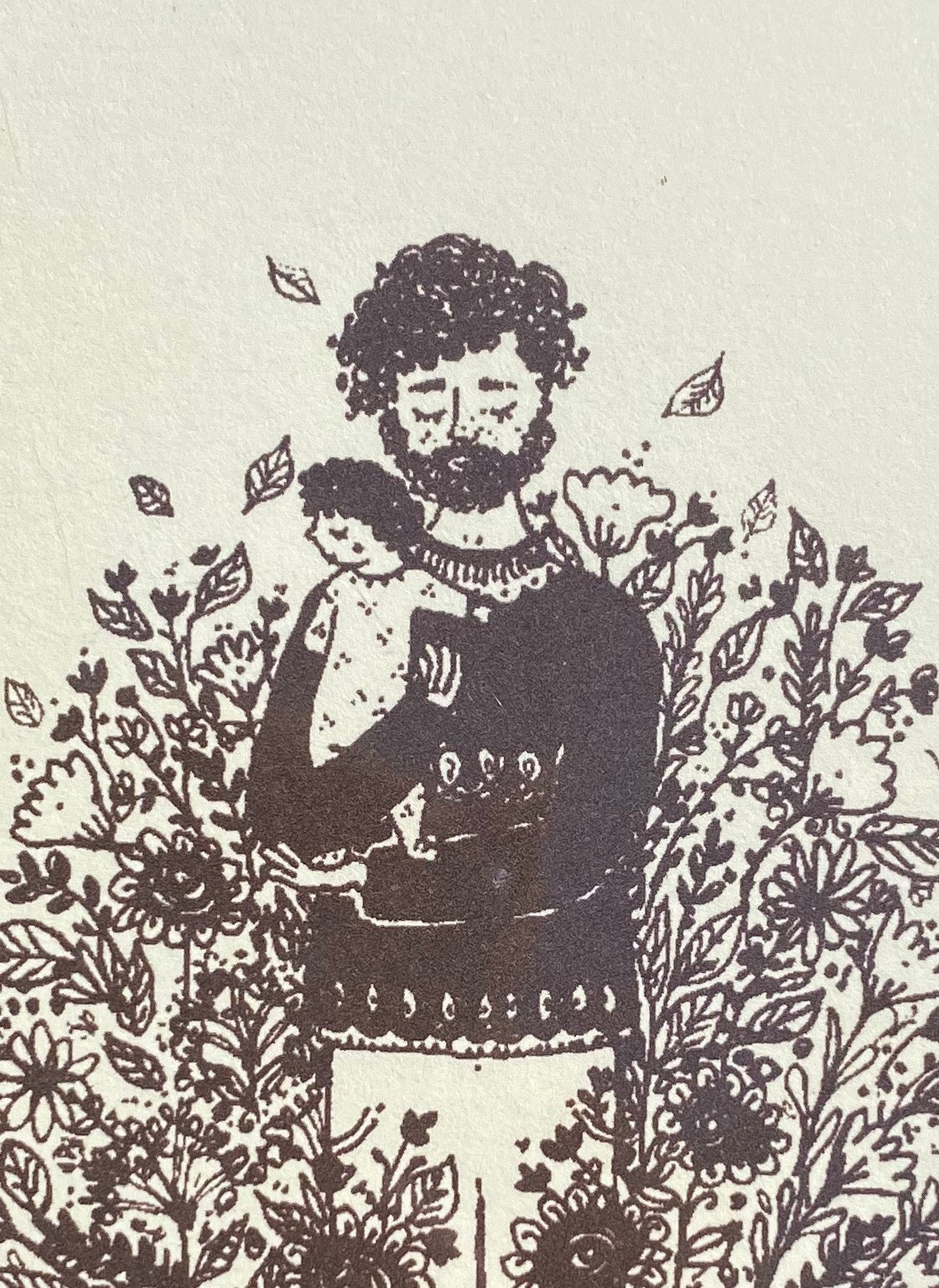 EN LILLE BITTE NY ~ greeting card