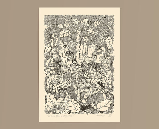 'Et Birke-bad i Baghaven'