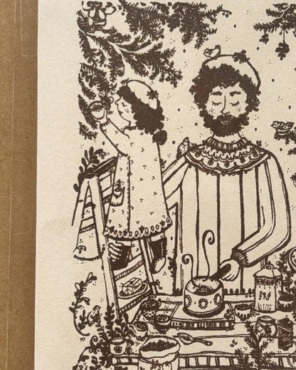 "... LIDT TIL FUGLENE" ~ A6 christmas greeting card