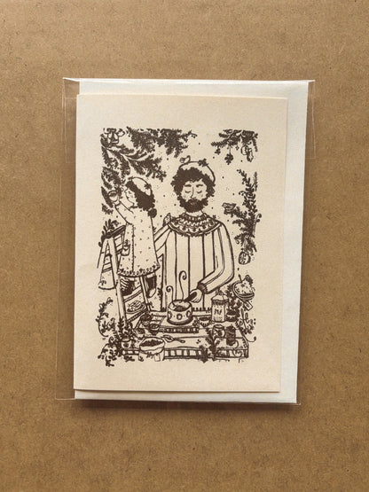 "... LIDT TIL FUGLENE" ~ A6 christmas greeting card