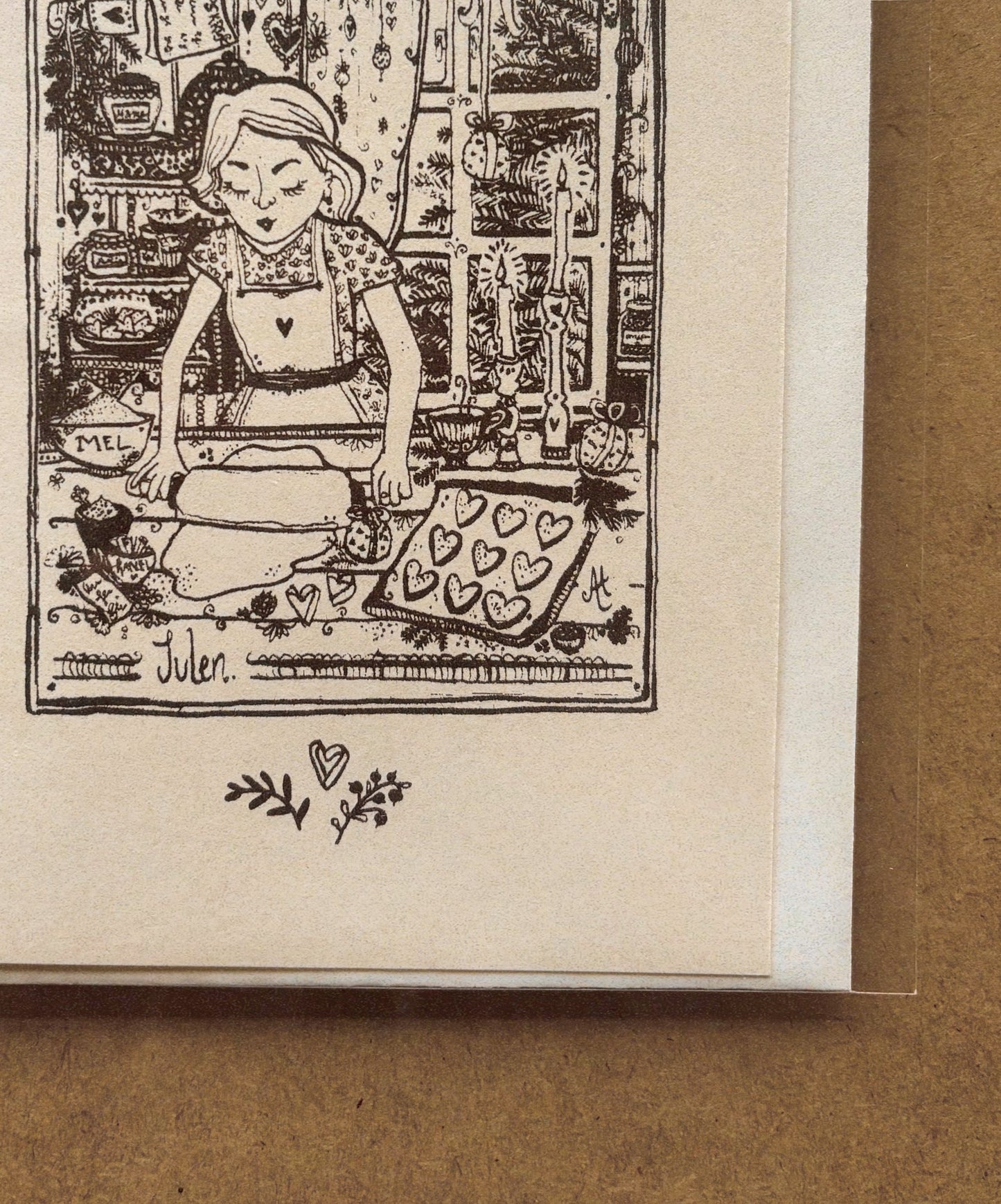 "JULEBAG" ~ A6 christmas greeting card