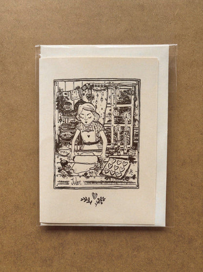 "JULEBAG" ~ A6 christmas greeting card