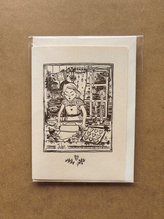 "JULEBAG" ~ A6 christmas greeting card