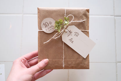 "Til & Fra" kort (10 stk)